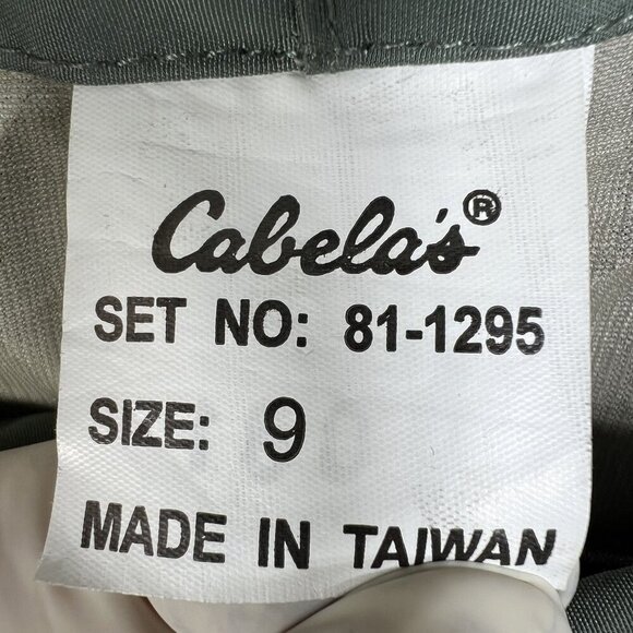 Cabelas Mens 9 Dry-Plus Chest Waders Adjustable Straps Attached Boots Waterproof - Picture 13 of 16